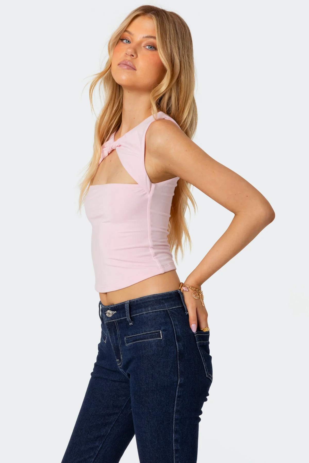 Twisted Cut Out Tank Top - Image 3
