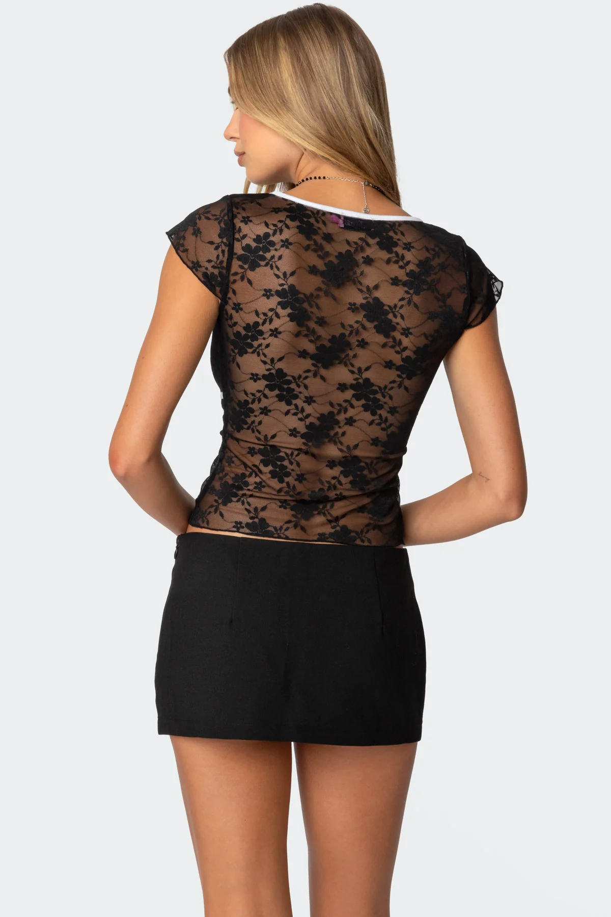 Avi Sheer Lace Top - Image 5