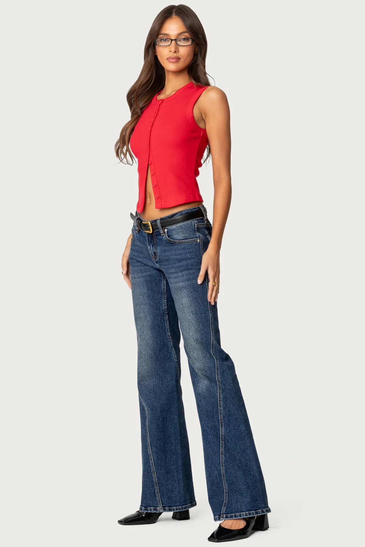 Basel Button Up Tank Top - Image 4