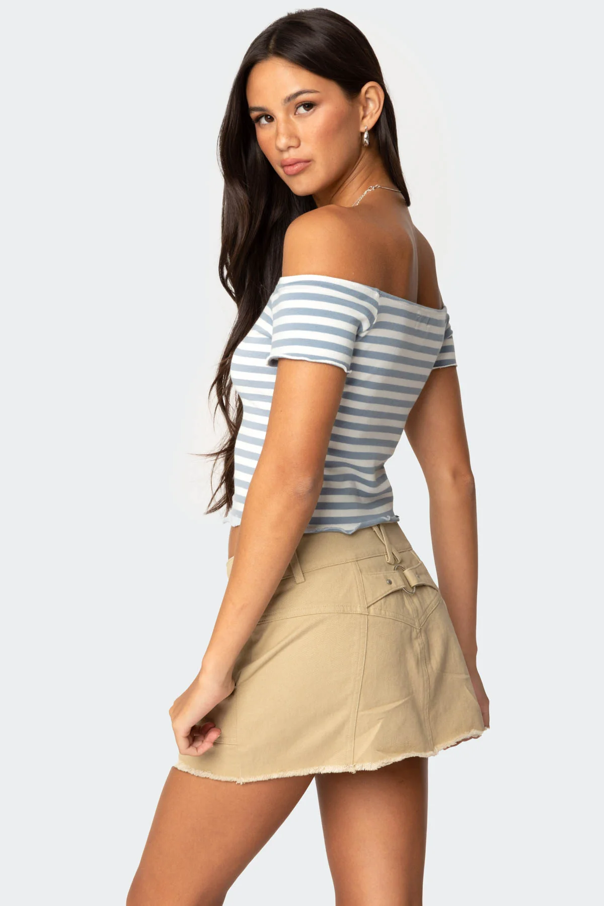 Shara Striped Off Shoulder Top - Image 4