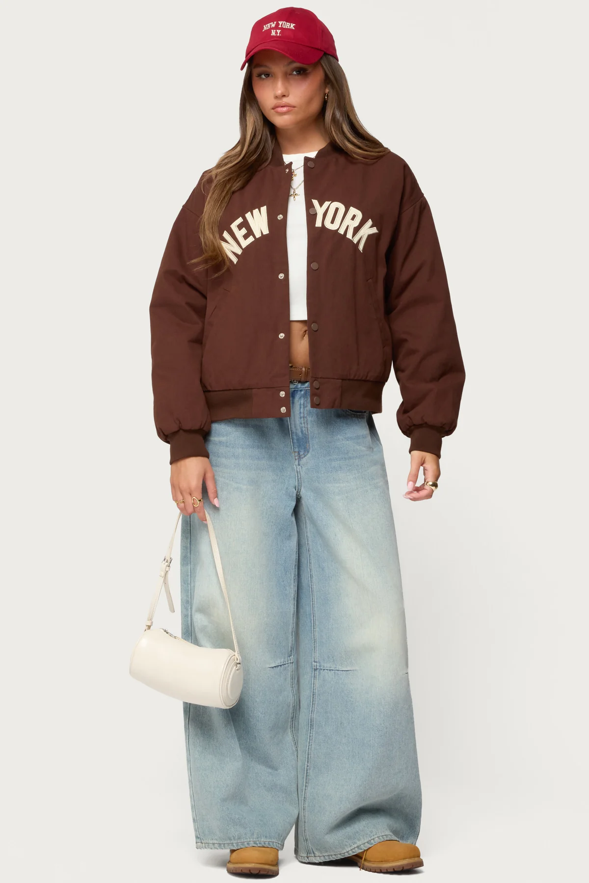 Big Apple Oversized Bomber Jacket - Image 3
