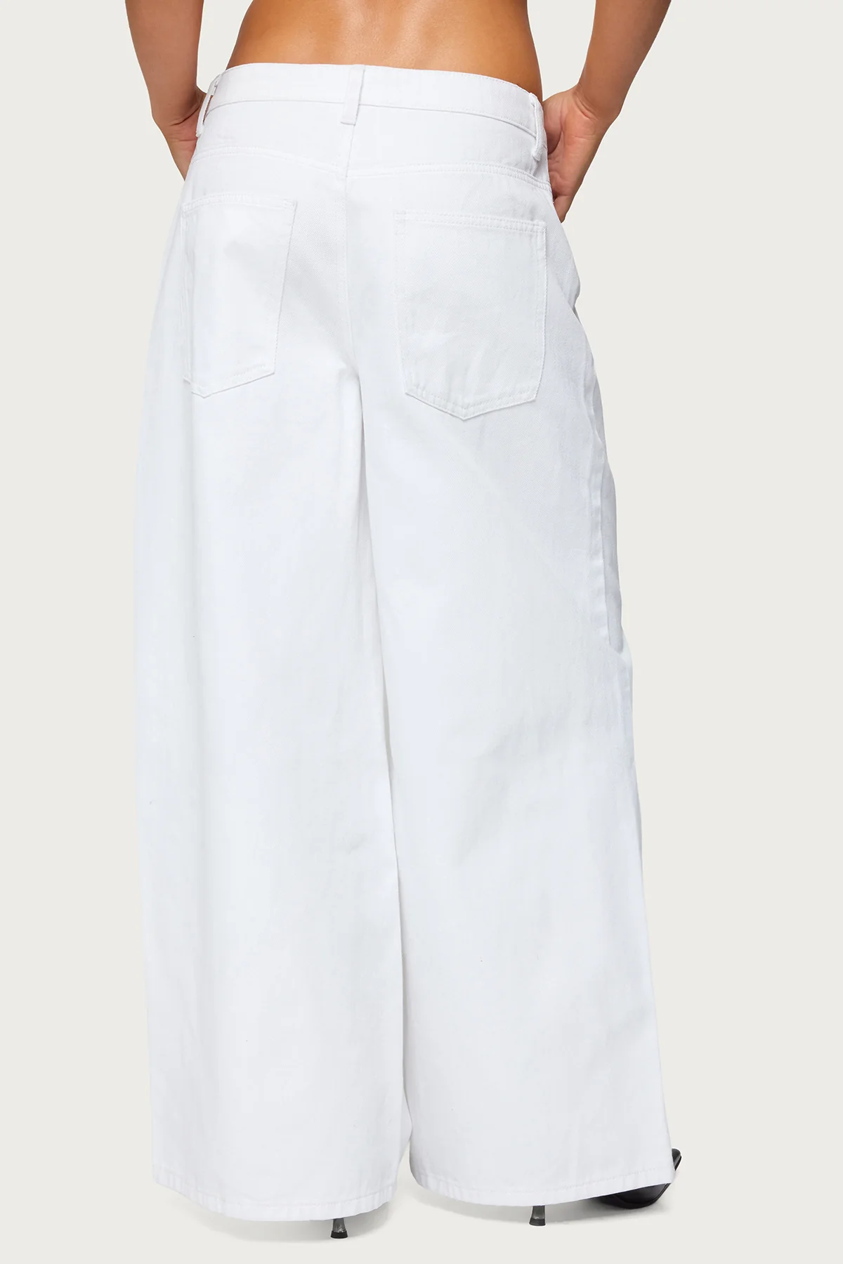Skater Girl Washed Low Rise Baggy Jeans - Image 4