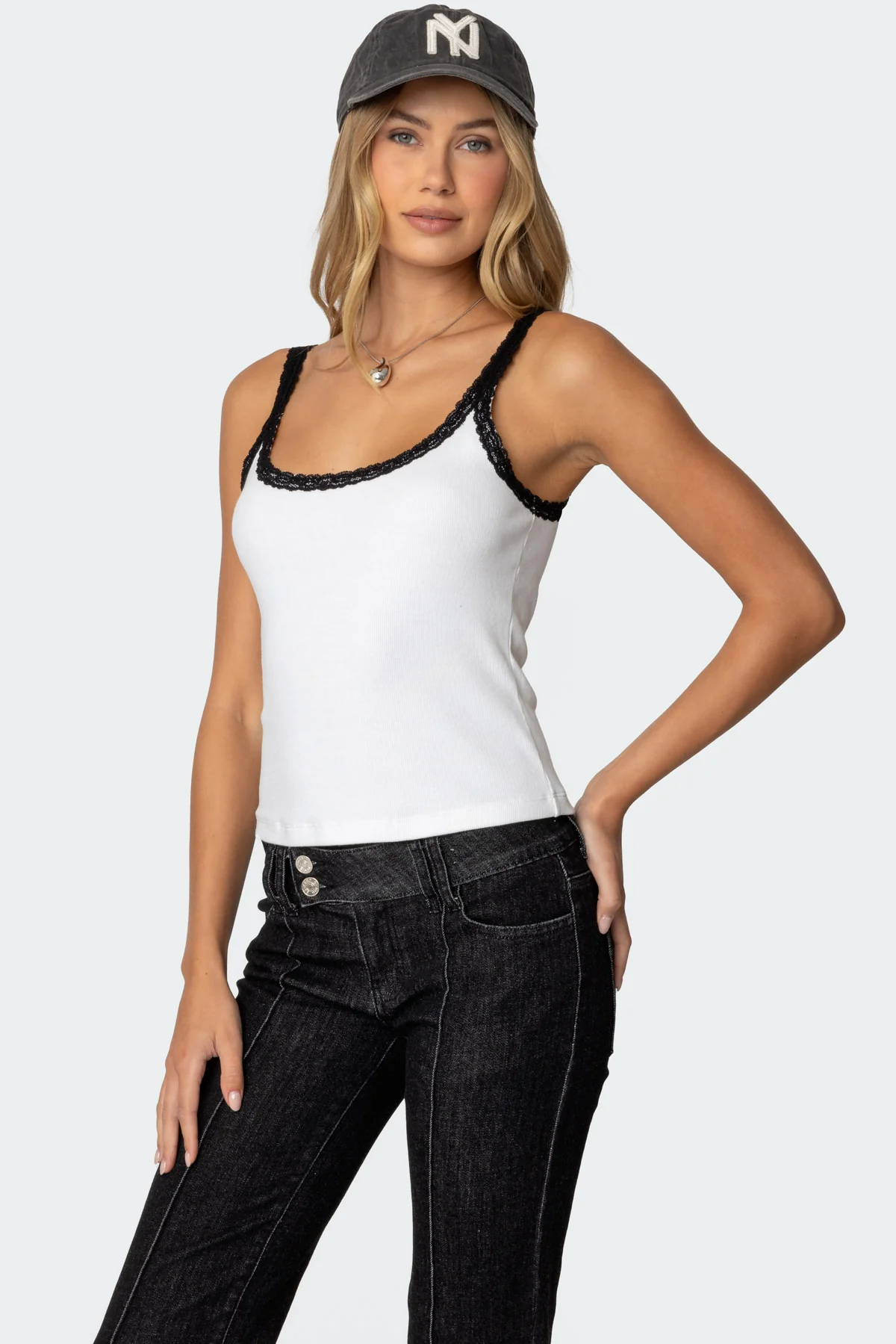 Jude Lacey Ribbed Tank Top - Image 3