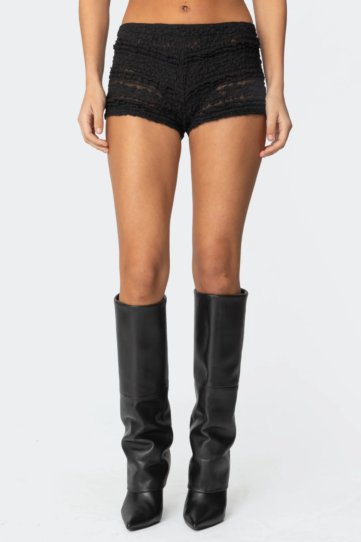 Maisley Sheer Lace Shorts - Image 2
