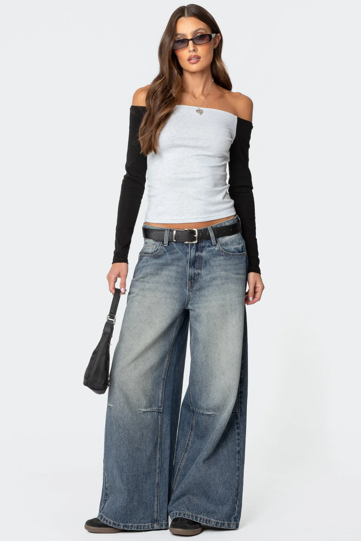 Contrast Off Shoulder Top - Image 2