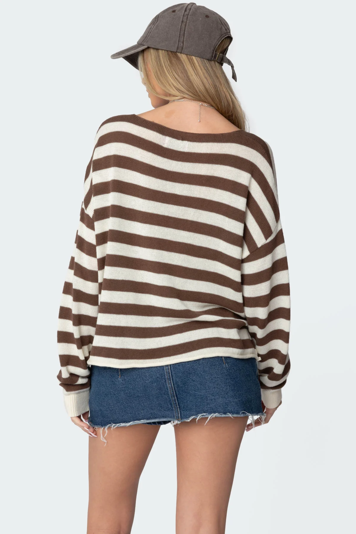 Anney Oversized Striped Sweater - Image 4