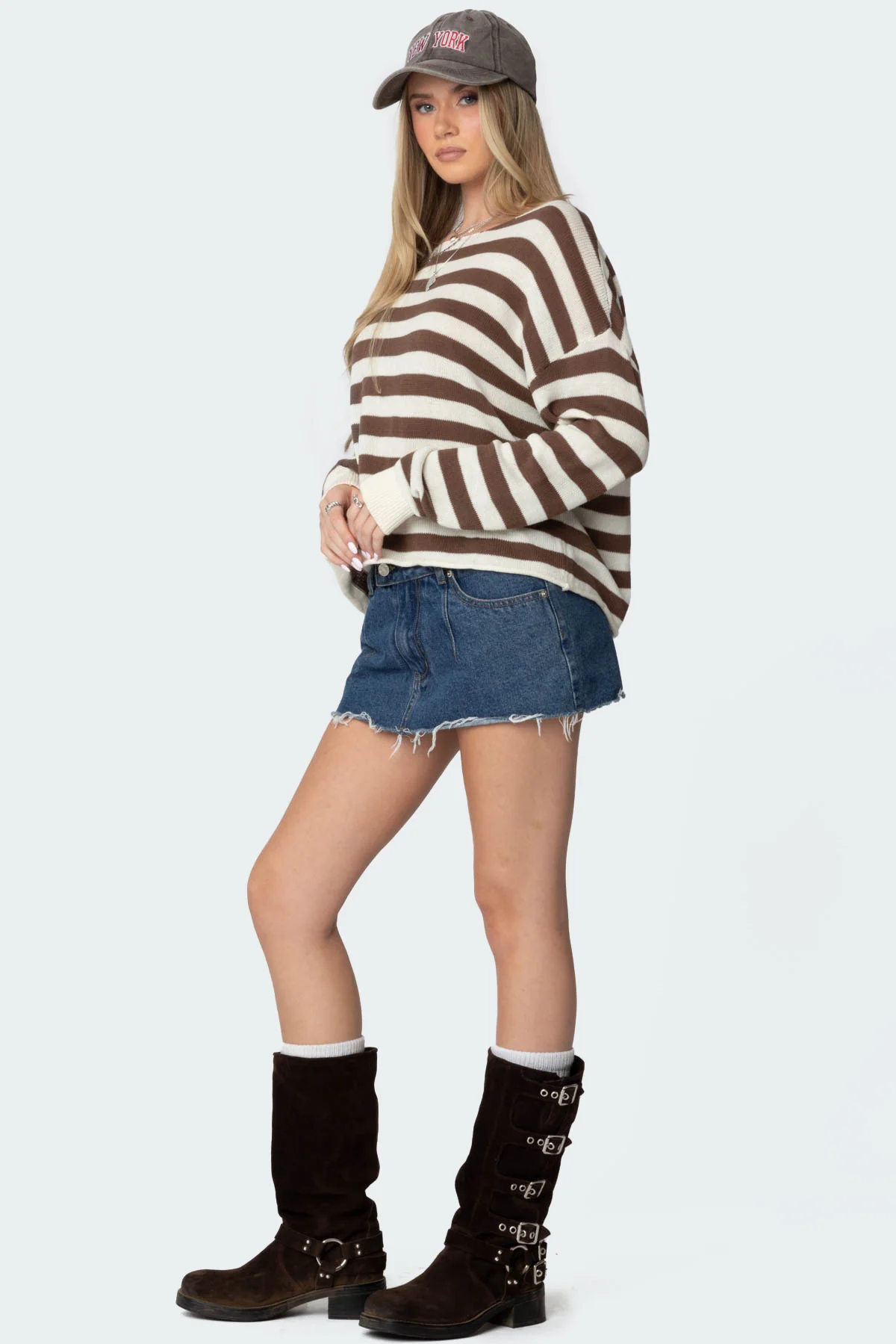 Anney Oversized Striped Sweater - Image 5