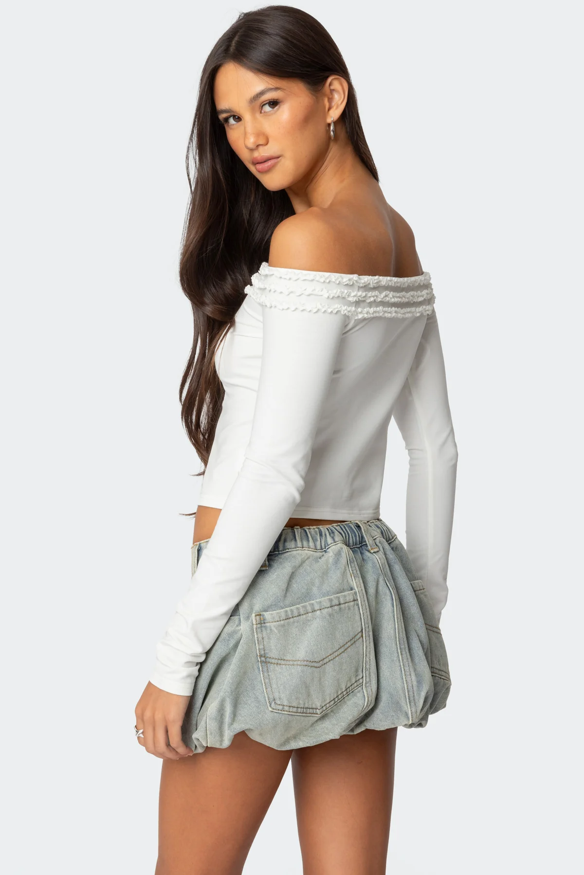 Gia Ruffled Off Shoulder Top - Image 4