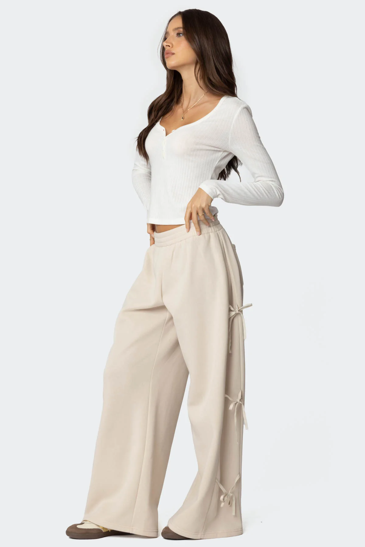 Claudette Baggy Ribbon Sweatpants - Image 4