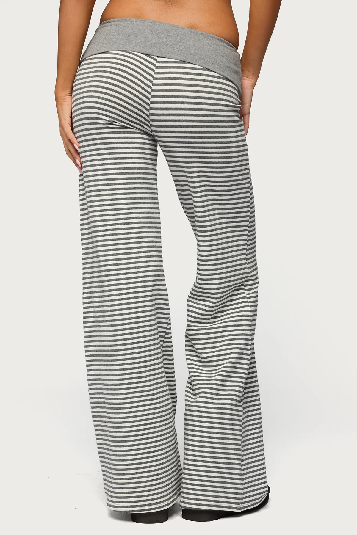 Meggy Striped Foldover Pants - Image 4