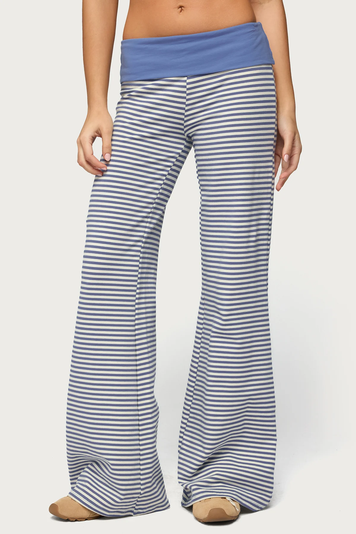 Meggy Striped Foldover Pants - Image 3