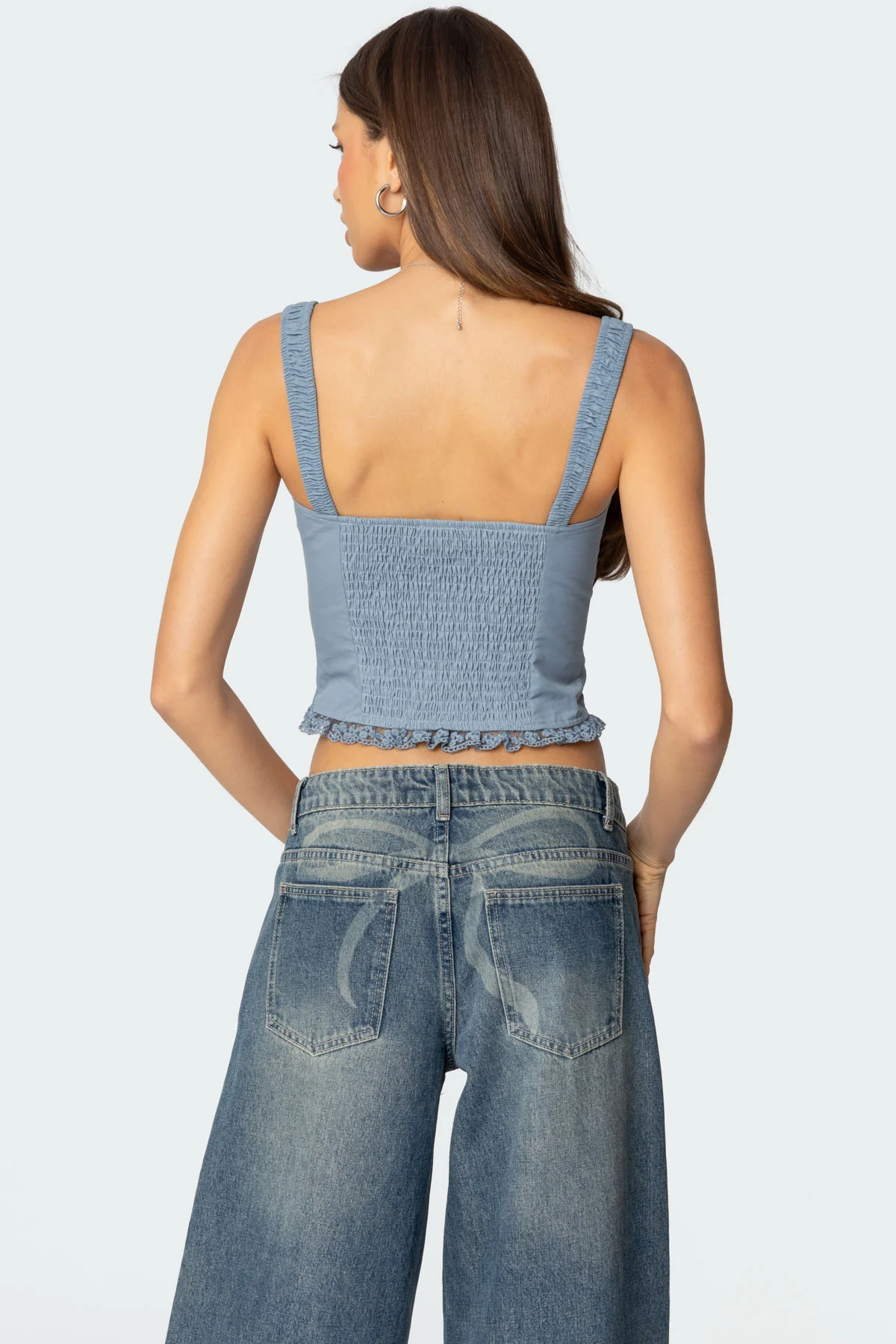Juliet Ruched Lace Up Corset - Image 5