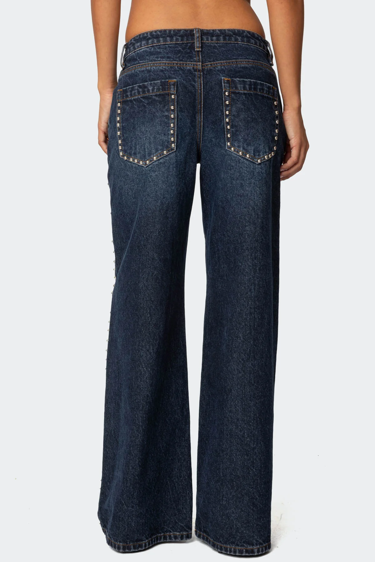 Stassie Studded Low Rise Baggy Jeans - Image 5