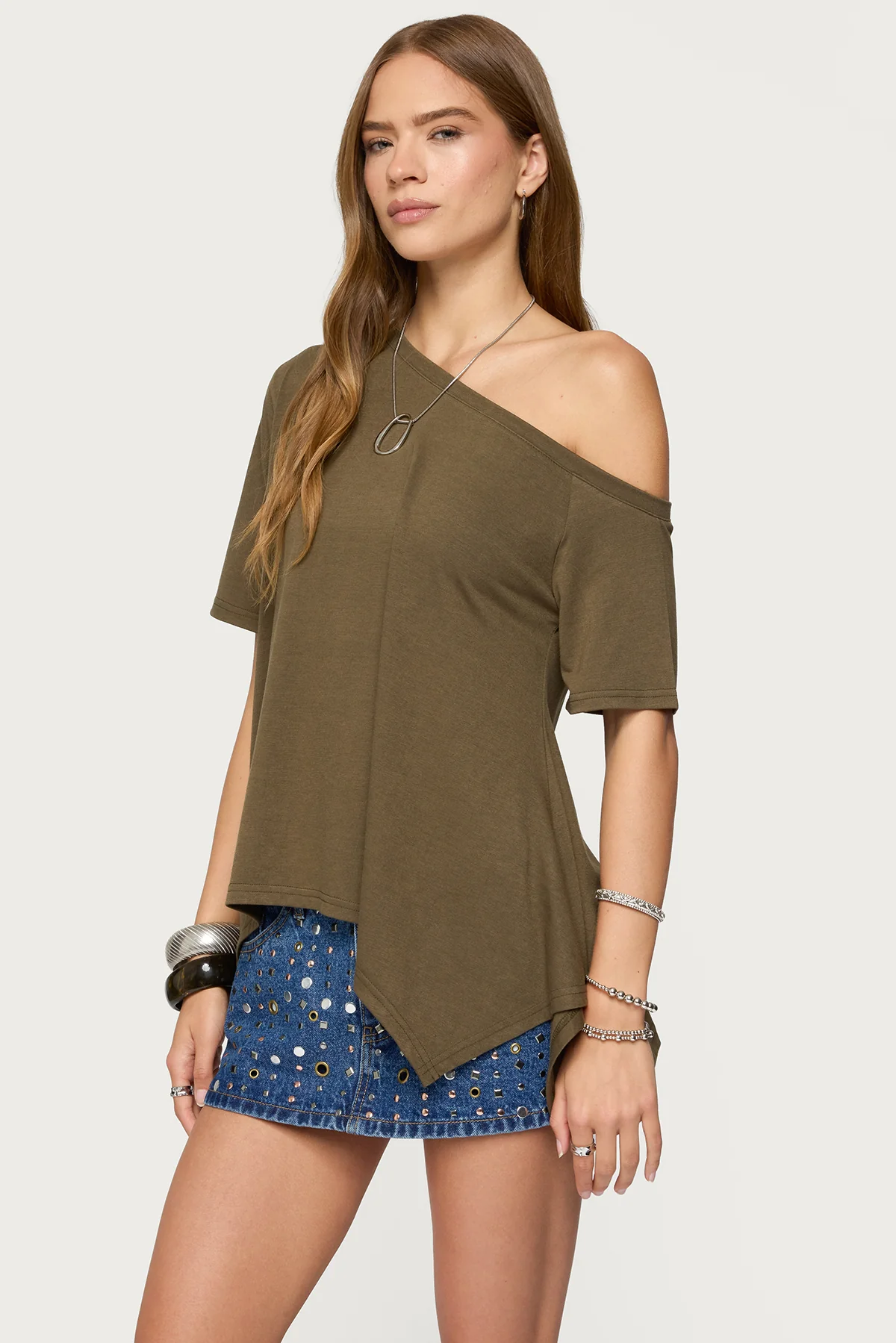 Josy Off Shoulder Handkerchief Top - Image 3