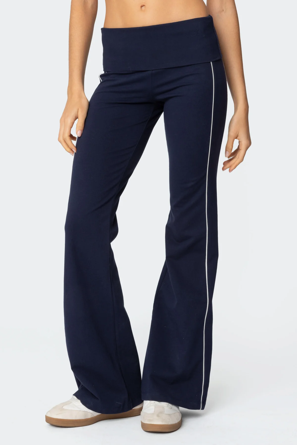 Livie Fold Over Flared Leggings - Image 2