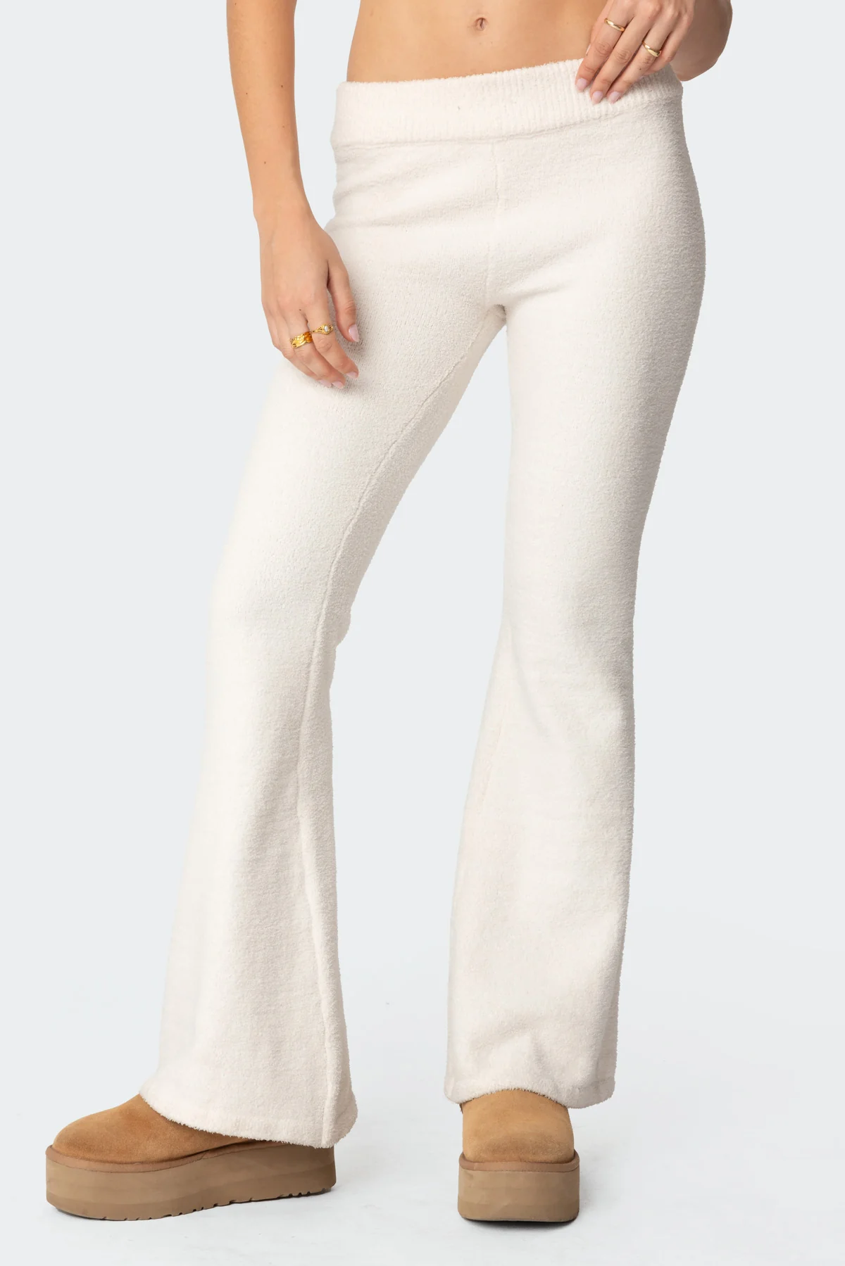 Plush Flared Pants - Image 2