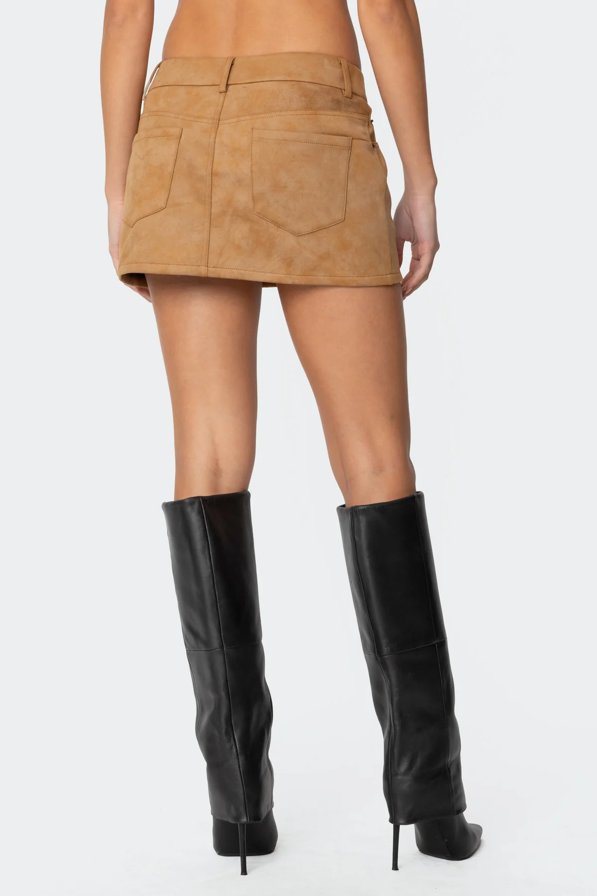 Isa Faux Suede Mini Skirt - Image 5