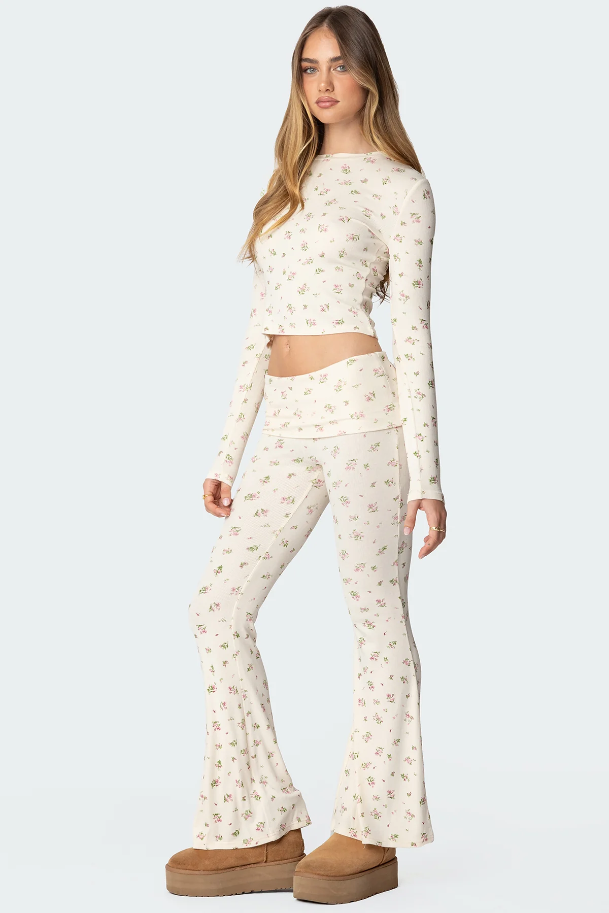 Bloom Baby Fold Over Flared Leggings - Image 4