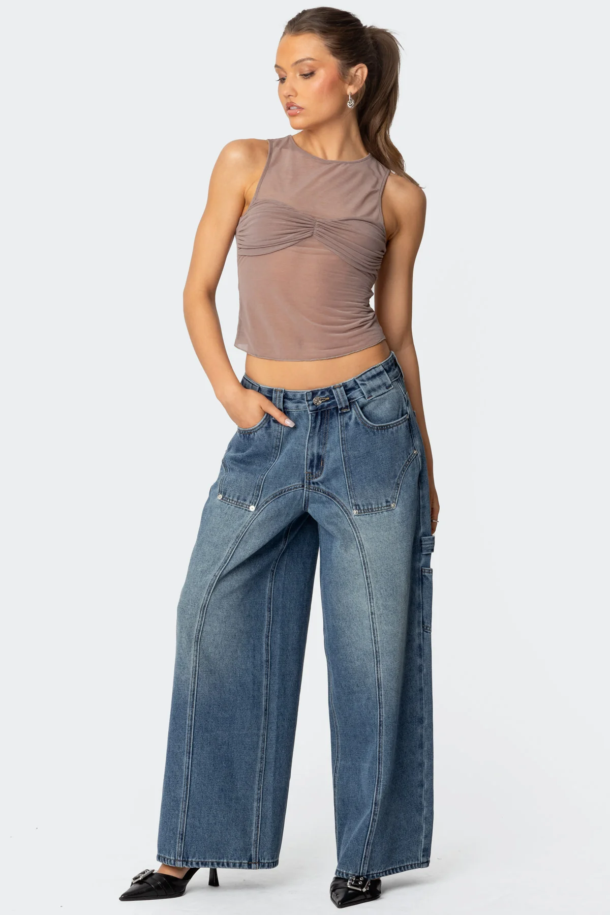 Tal Low Rise Baggy Carpenter Jeans - Image 5