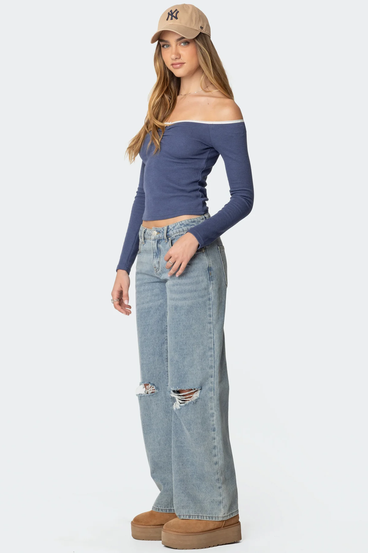 Tal Ruched Off Shoulder Top - Image 3