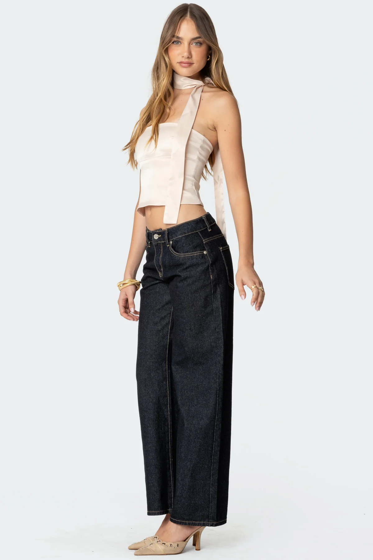 Strapless Two Piece Scarf Top - Image 4