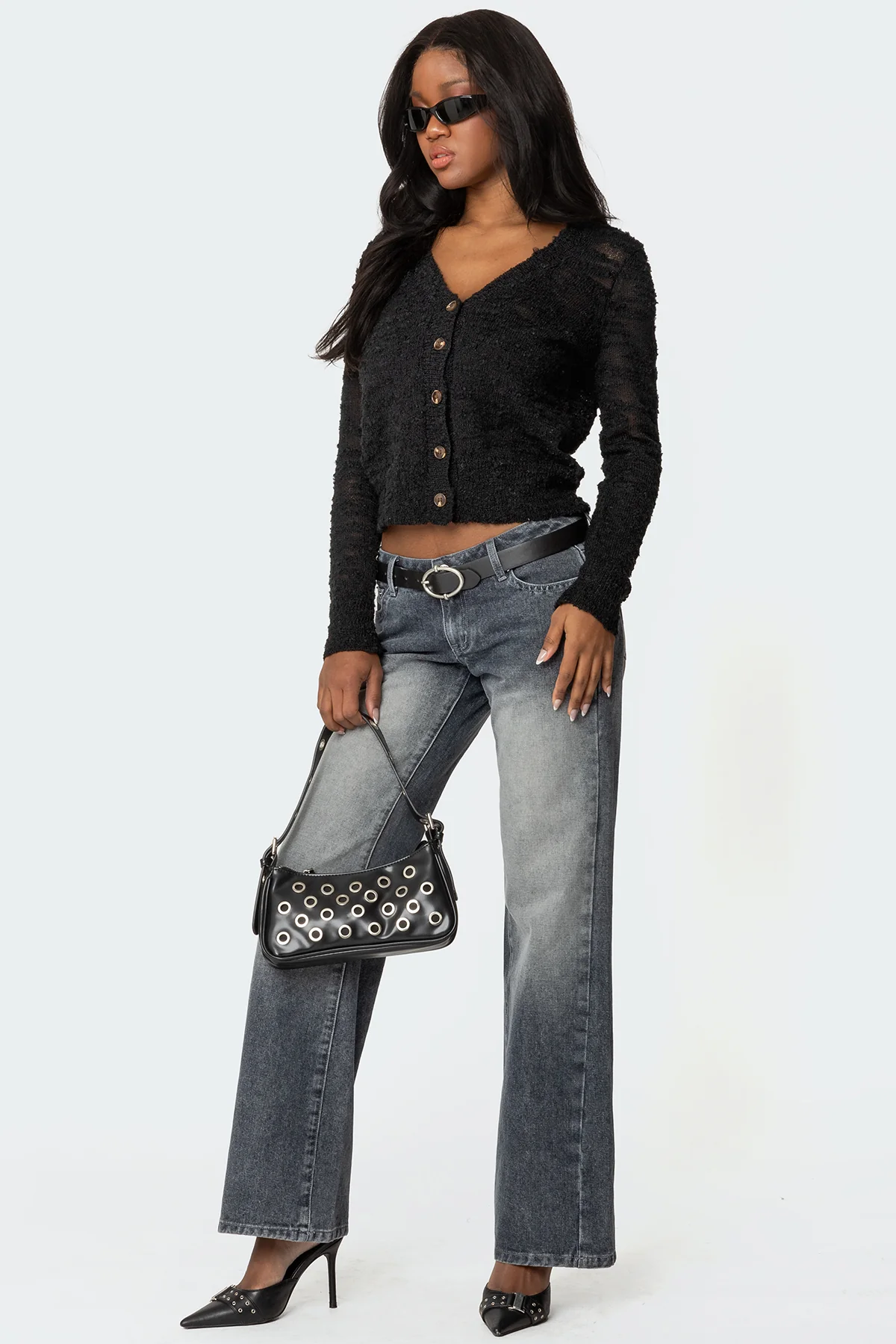 Georgie Textured Knit Cardigan - Image 2