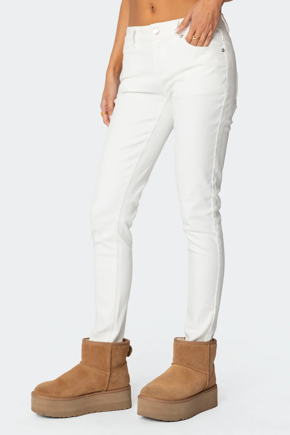Berta Low Rise Skinny Jeans - Image 4