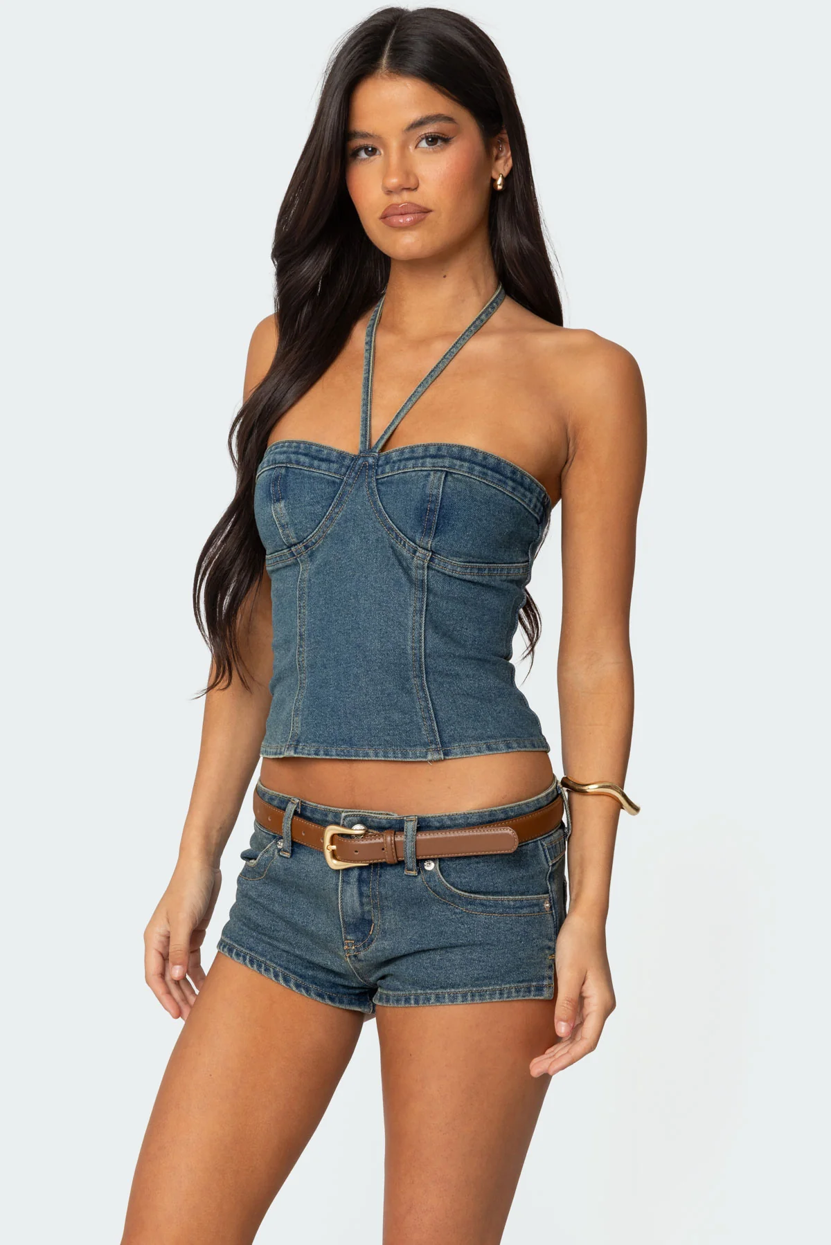 Jagger Denim Halter Top - Image 3