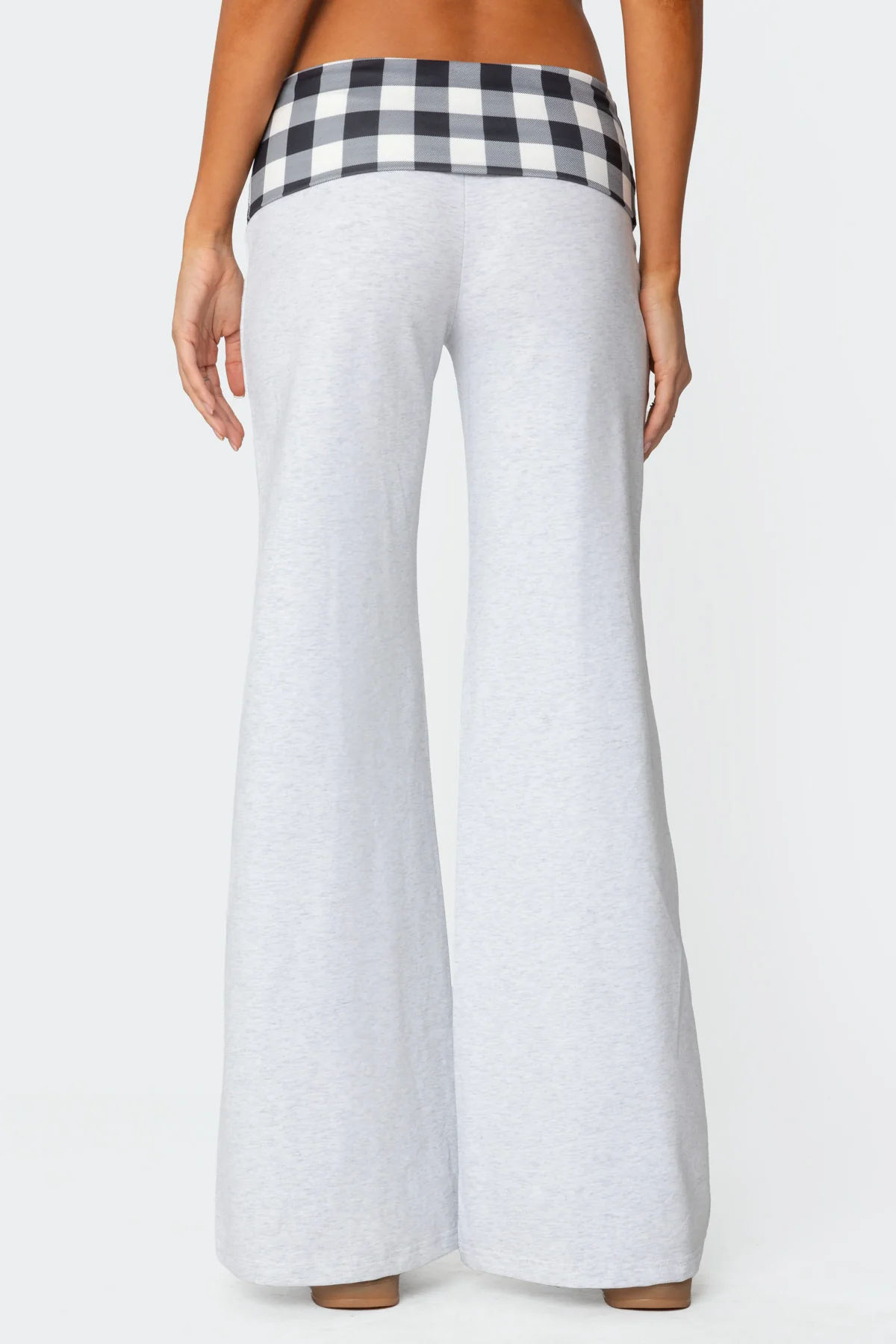 Beth Gingham Fold Over Pants - Image 5