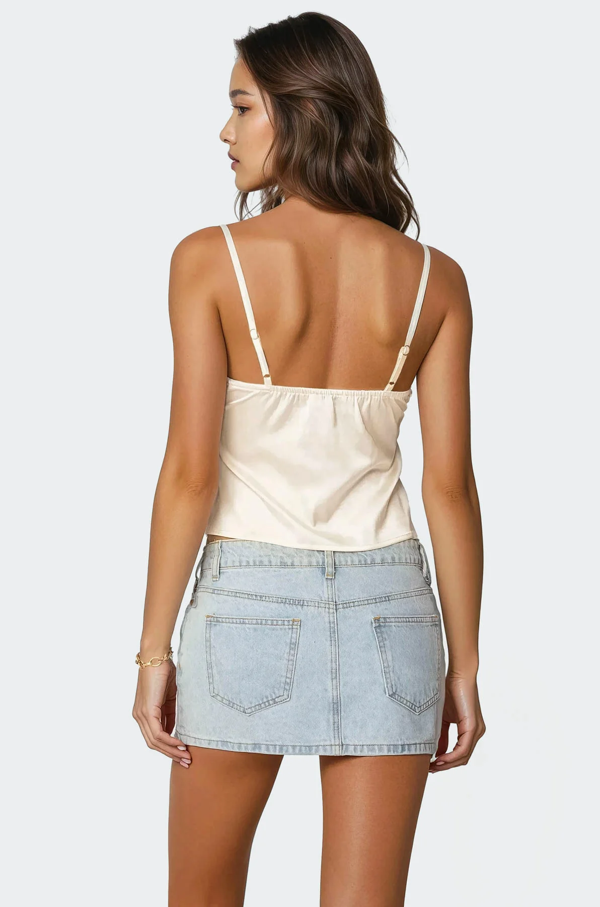 Tamar Satin Effect Tank Top - Image 5
