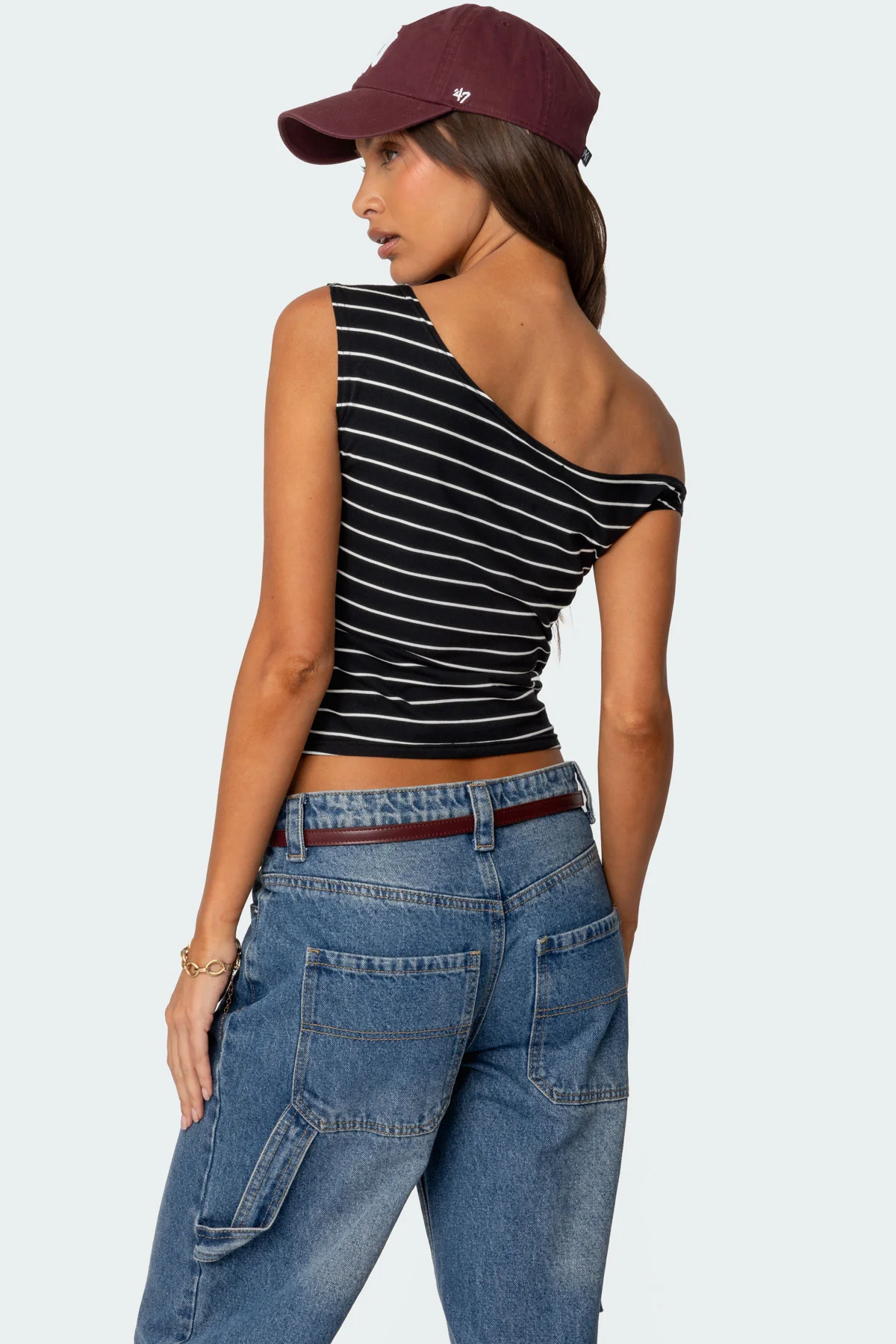 Keryn Striped Off Shoulder Top - Image 4