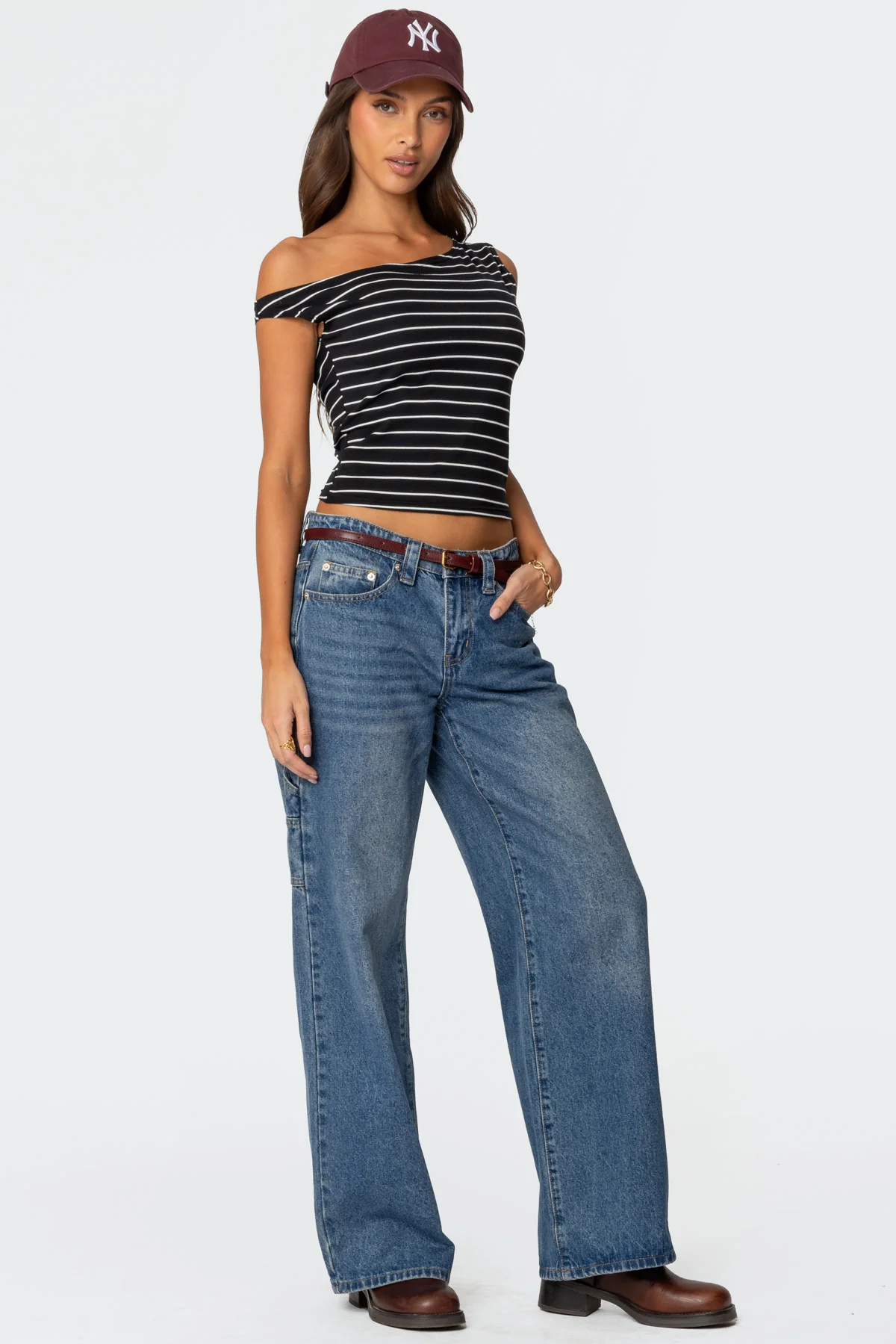Keryn Striped Off Shoulder Top - Image 5
