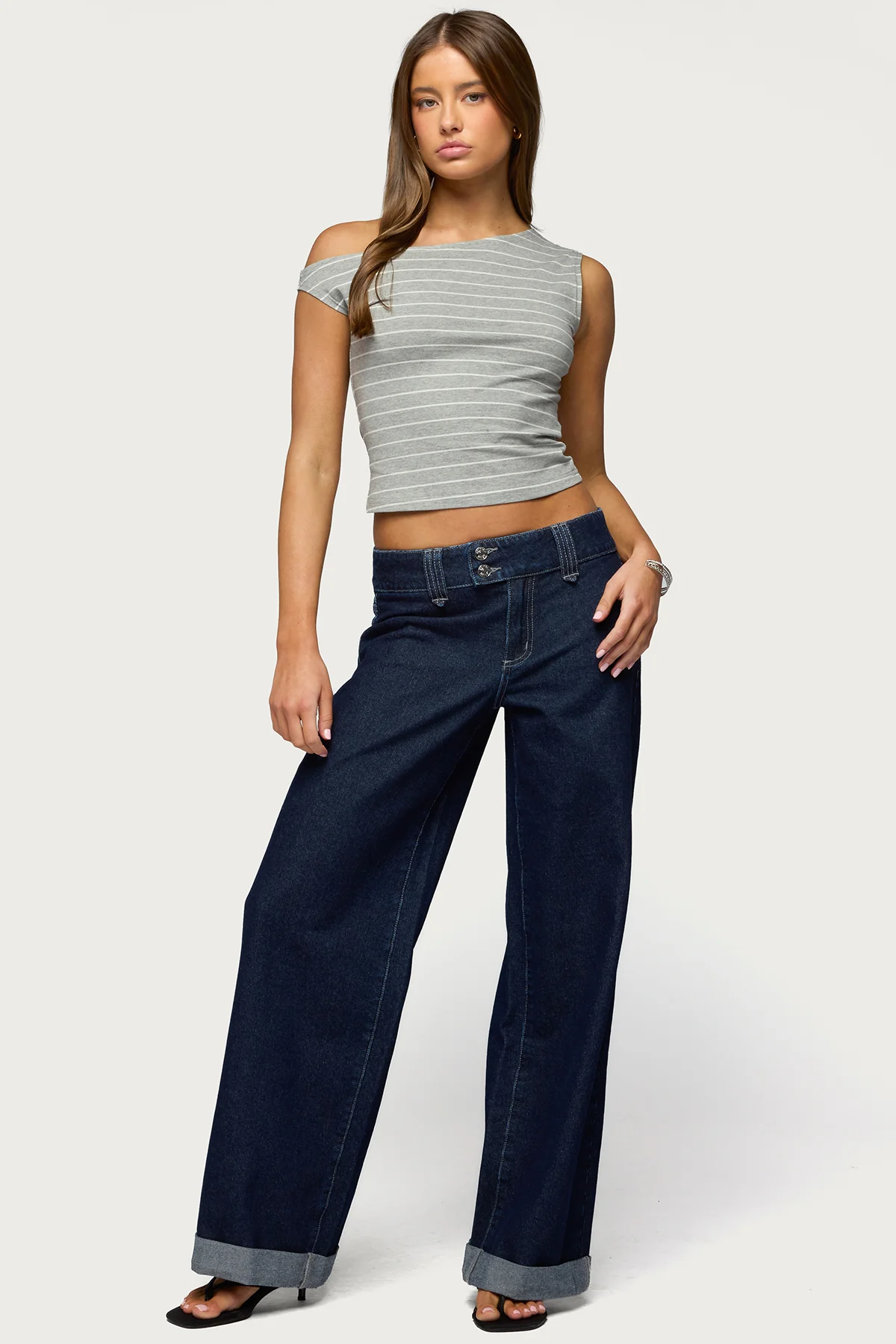 Keryn Striped Off Shoulder Top - Image 5