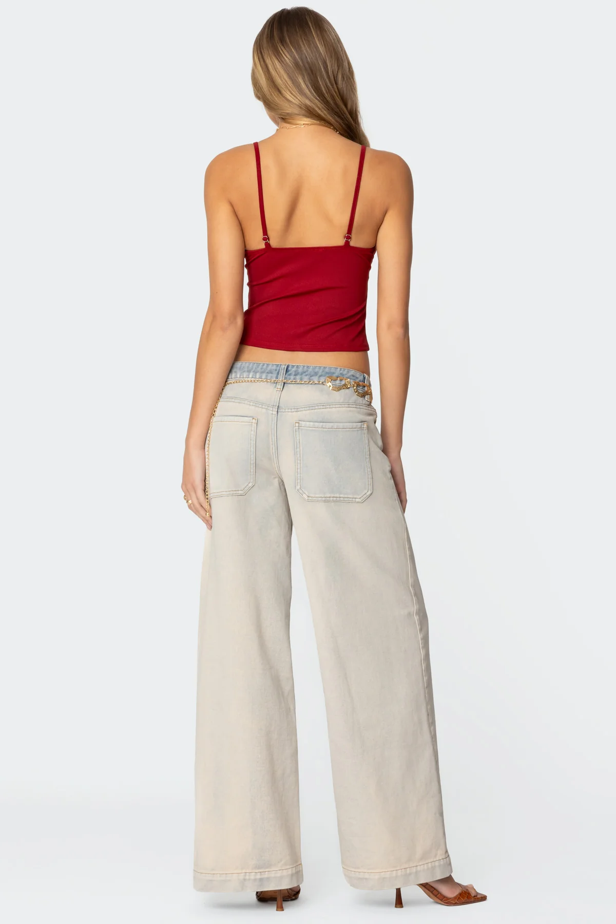 Rhiannon Washed Low Rise Baggy Jeans - Image 5