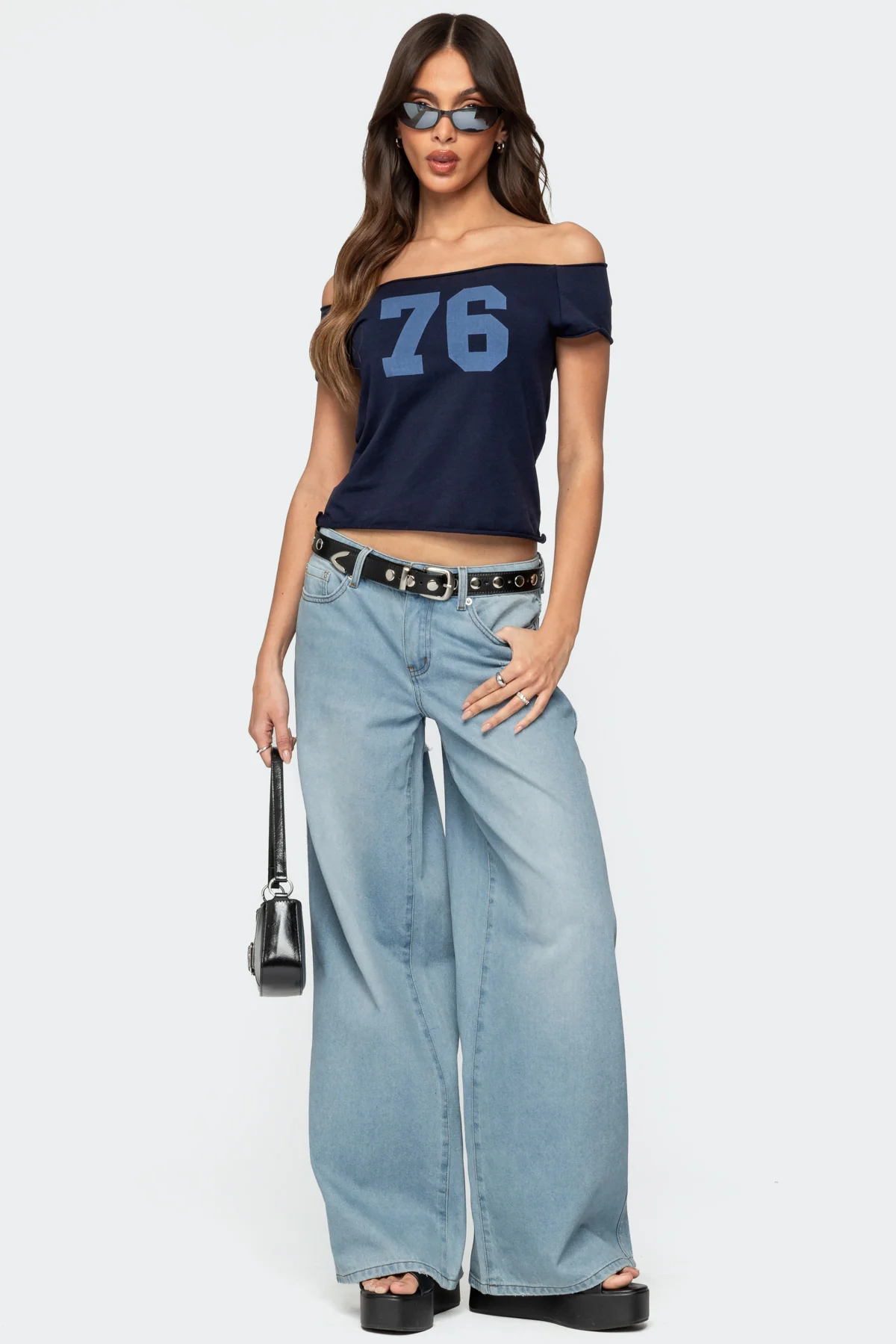 Ripley Distressed Low Rise Baggy Jeans - Image 2