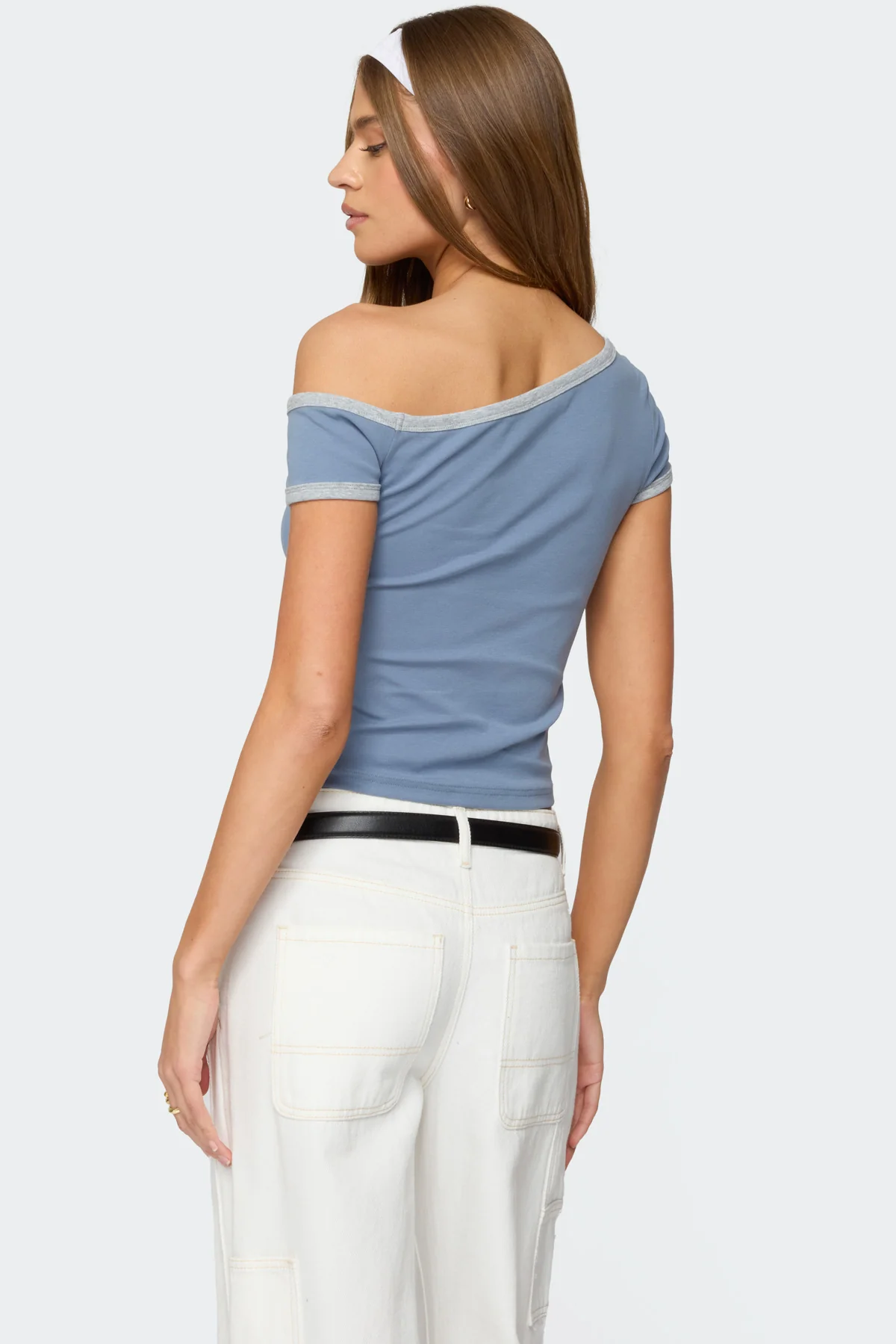 Lorna Contrast Off Shoulder Top - Image 5