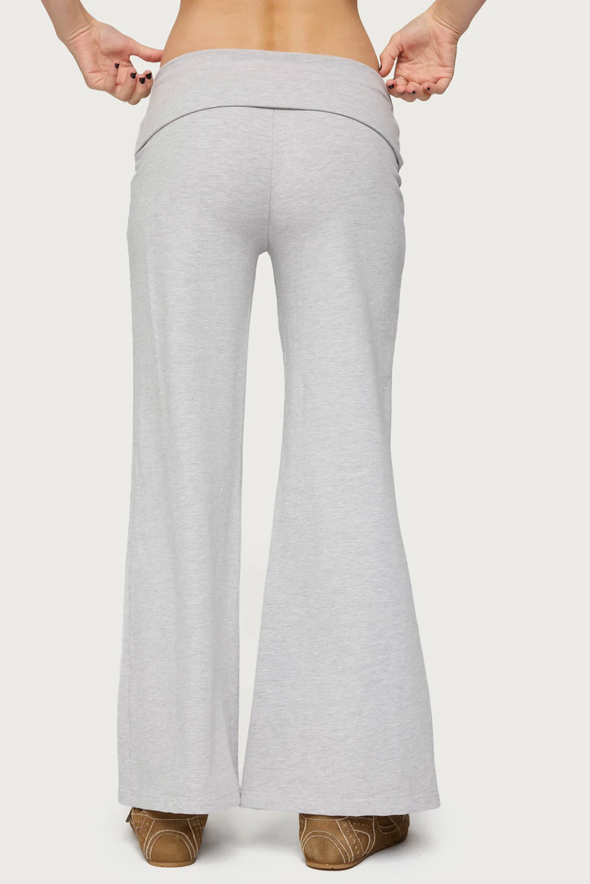 Petite Wide Leg Fold Over Pants - Image 5