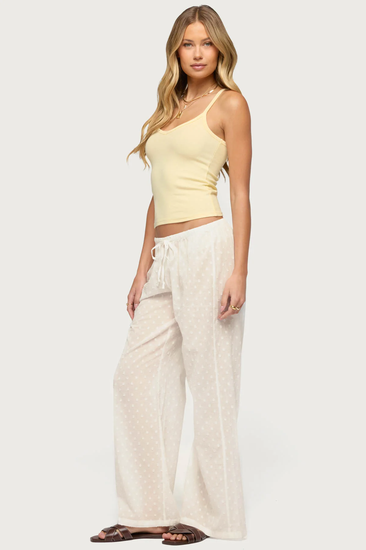 Aspyn V Neck Ribbed Tank Top - Image 4