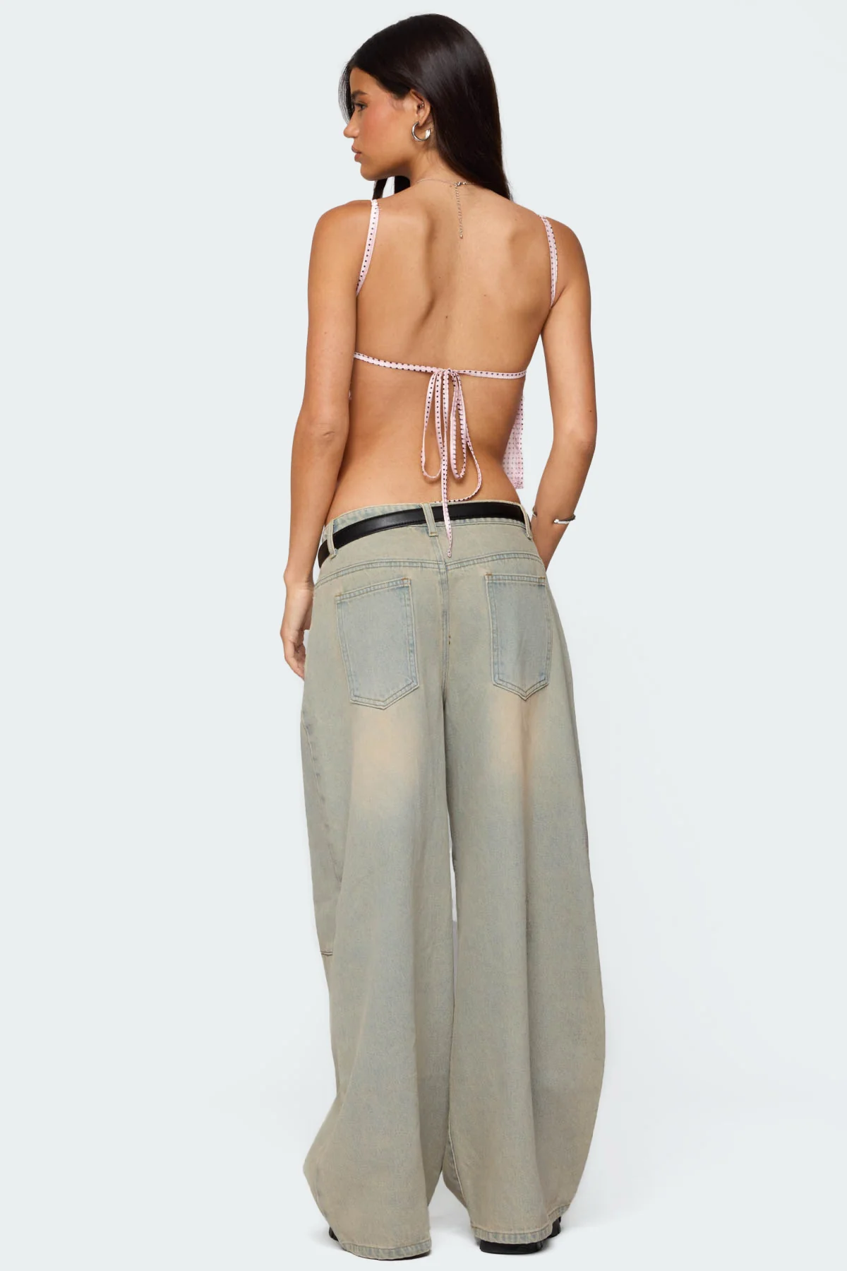 Santi Low Rise Baggy Jeans - Image 5
