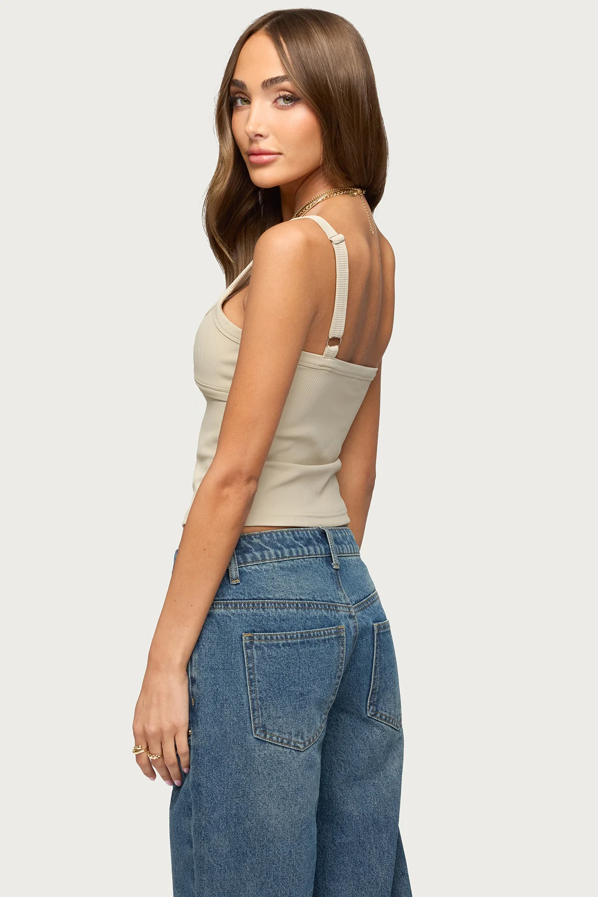 Karin Cut Out Ribbed Tank Top - Image 5