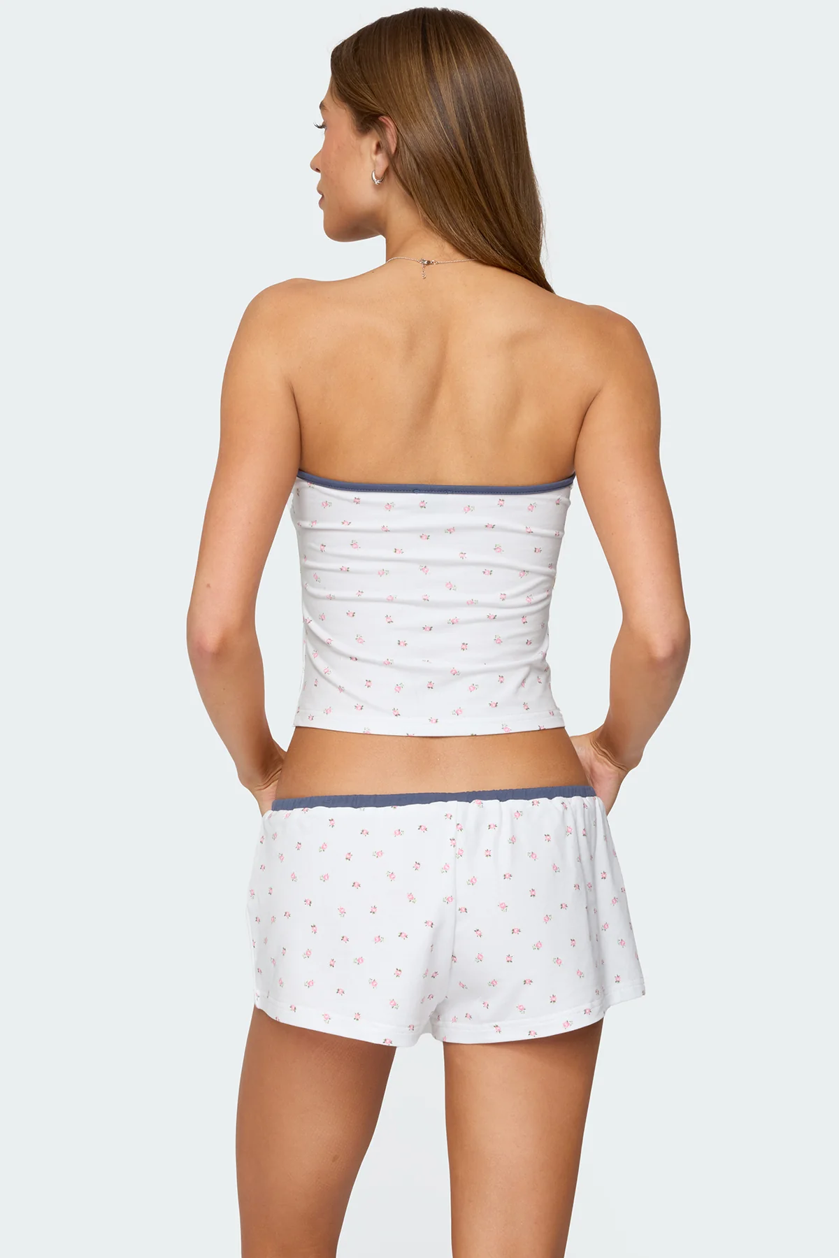 Stefi Floral Contrast Tube Top - Image 5