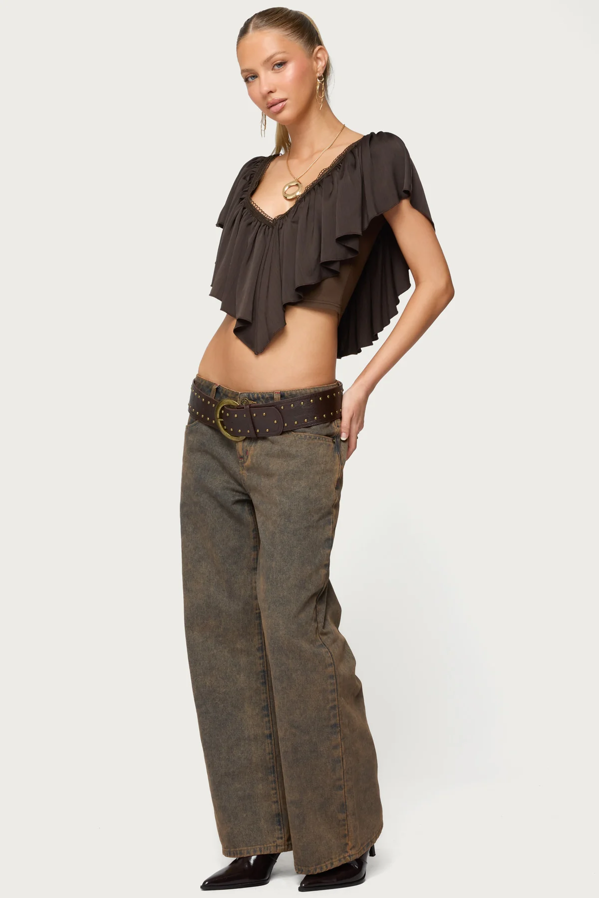 Petite Ace Low Rise Baggy Jeans - Image 3