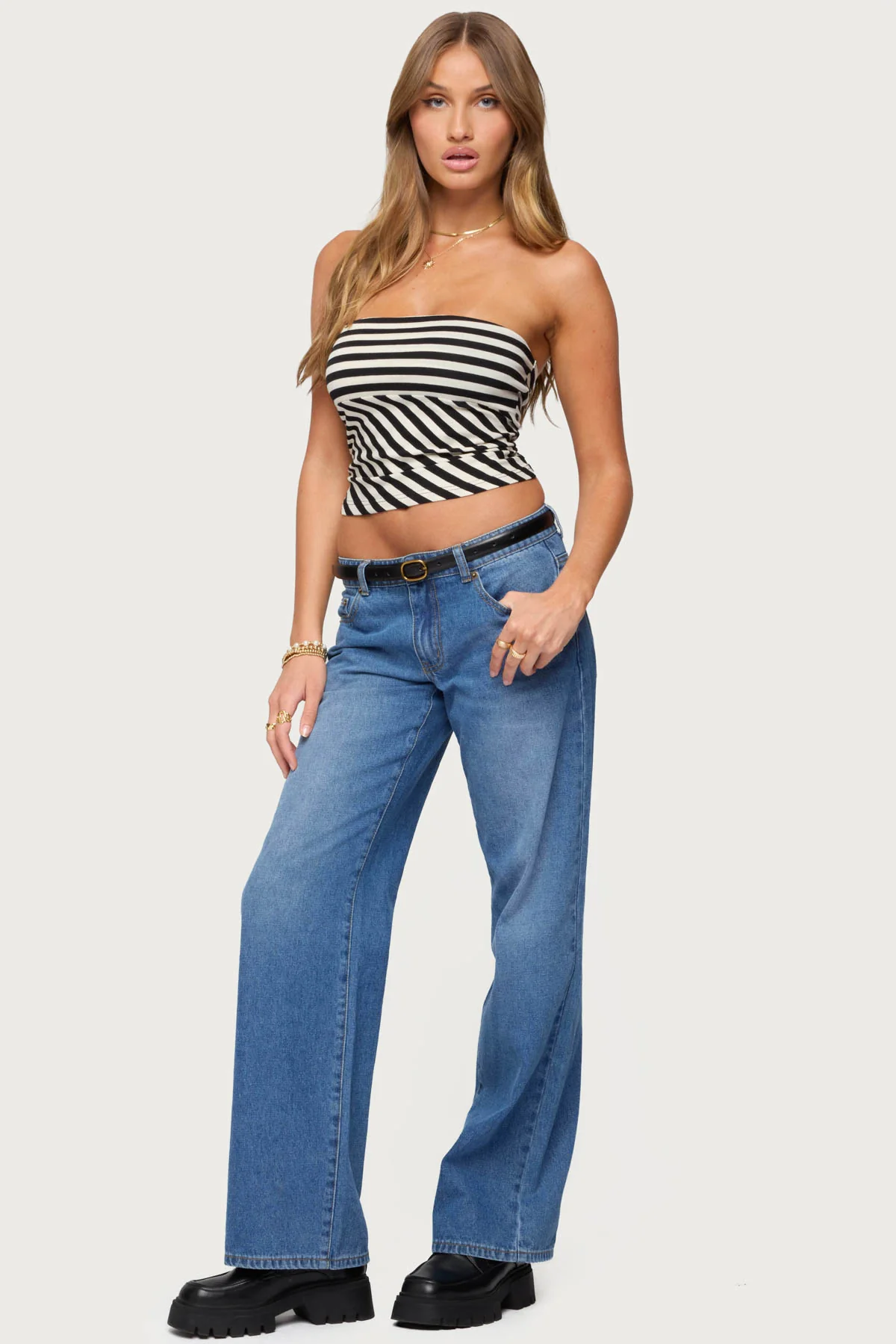 Betsana Striped Tube Top - Image 4