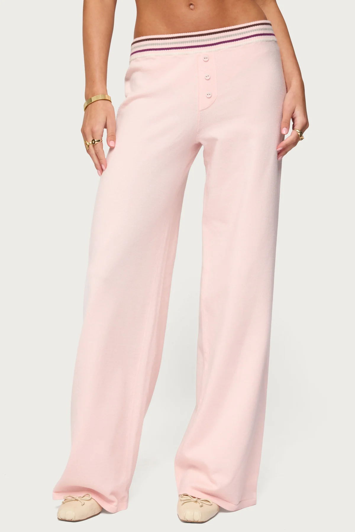 Miya Stripey Knit Pants - Image 3