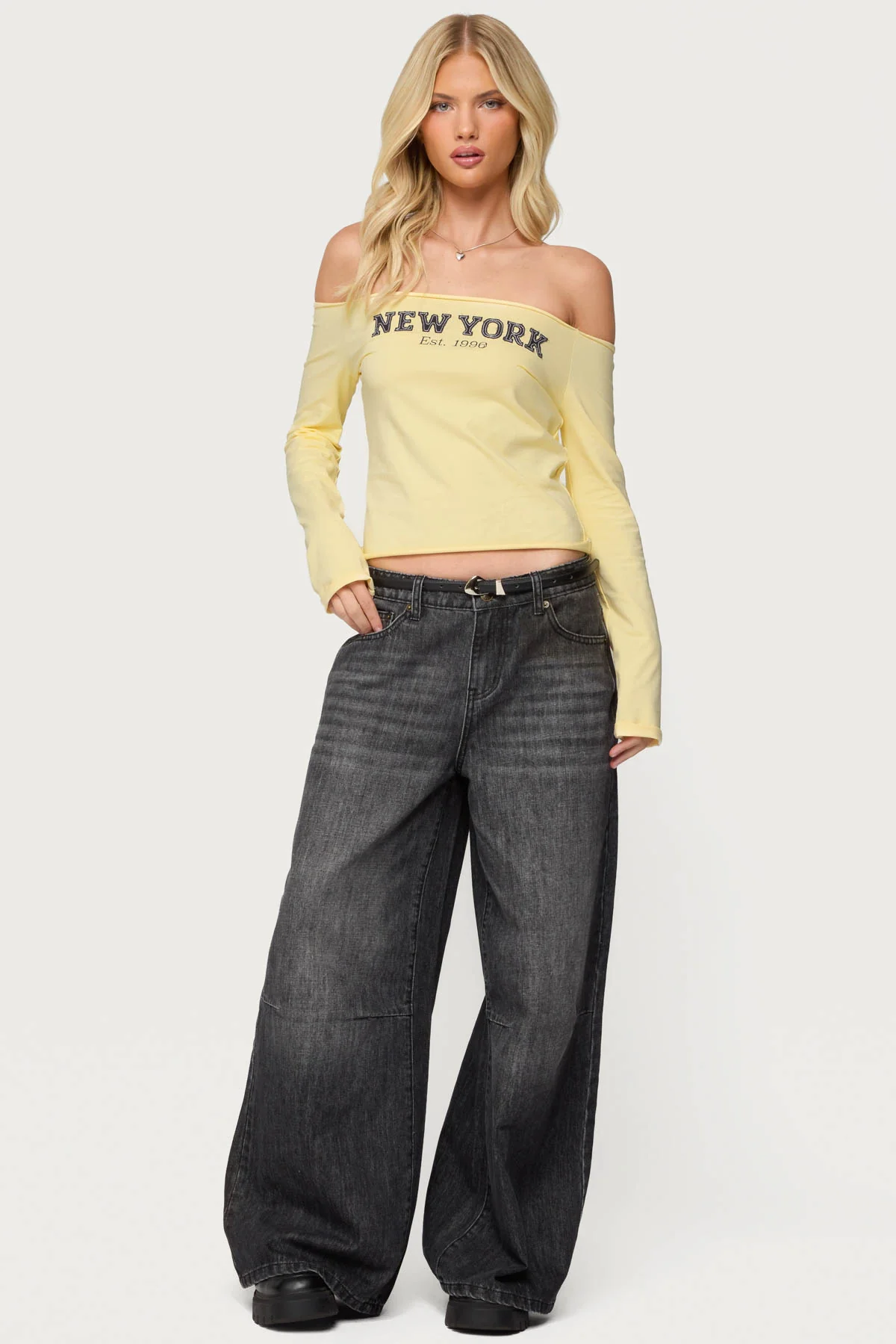 New York Babe Off Shoulder Top - Image 4