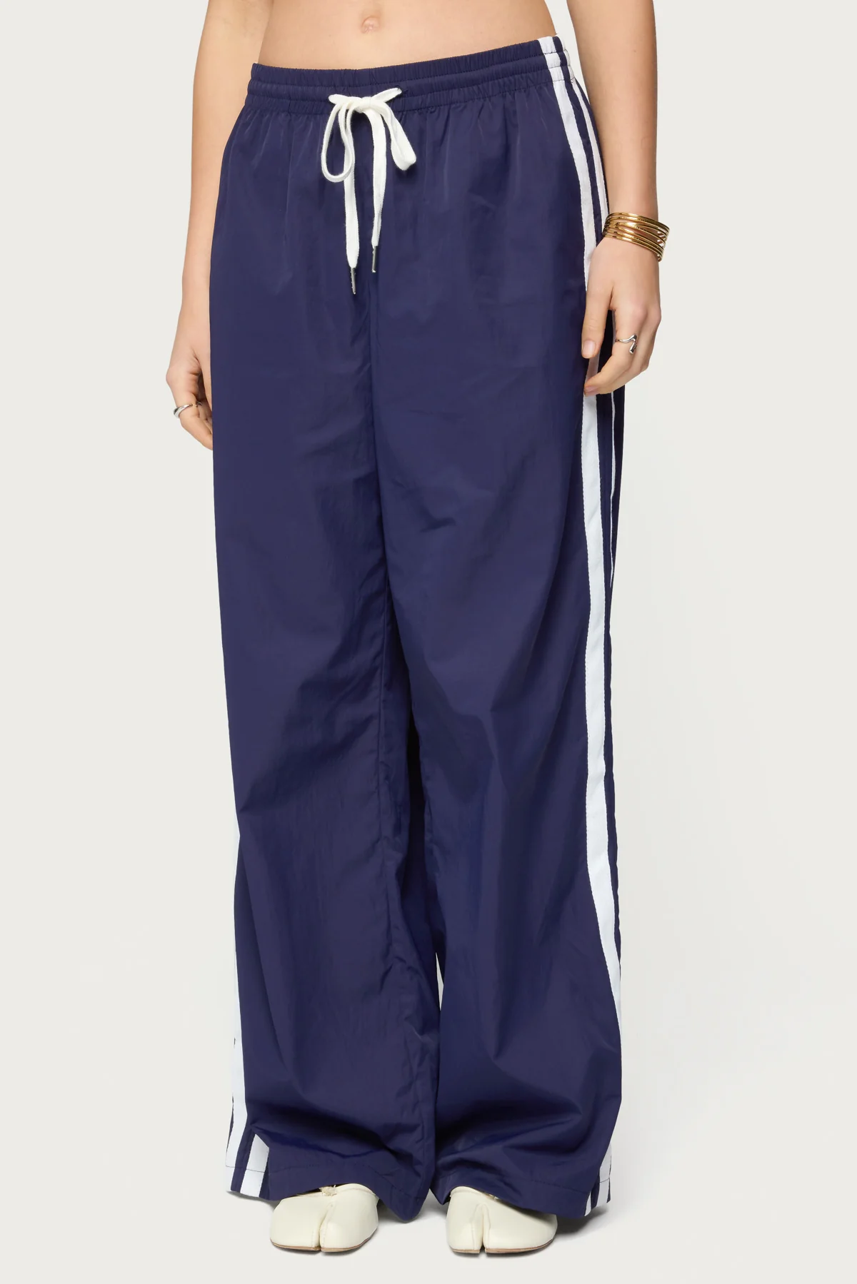 Kieran Stripey Nylon Track Pants - Image 2