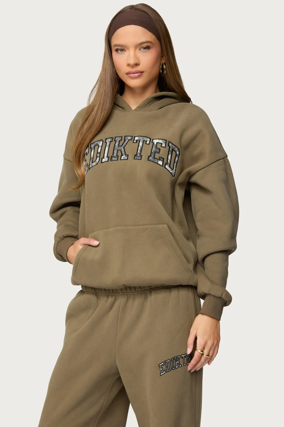 Camo Crush Edikted Oversized Hoodie - Image 3