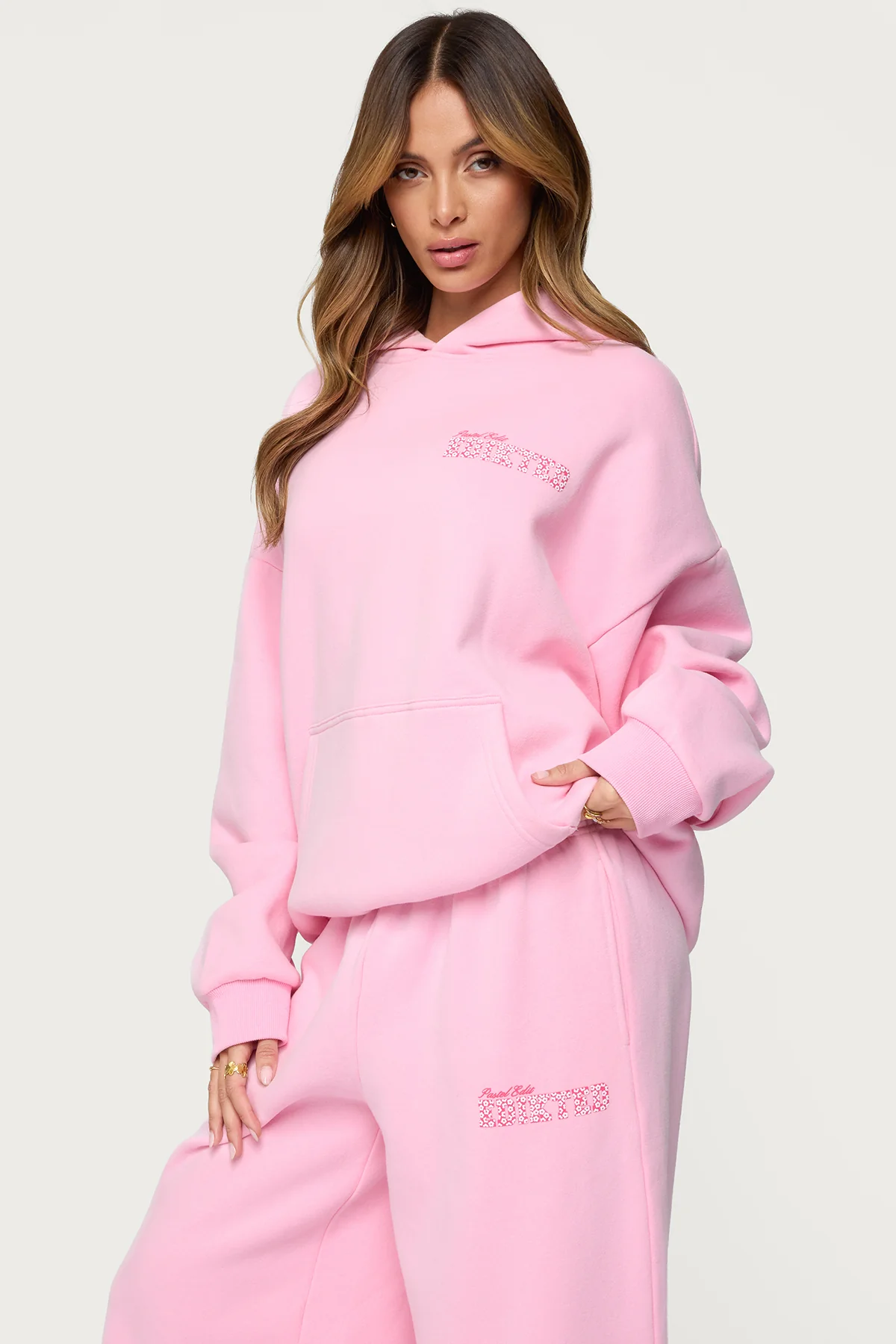 Pastel Edit Edikted Oversized Hoodie - Image 6