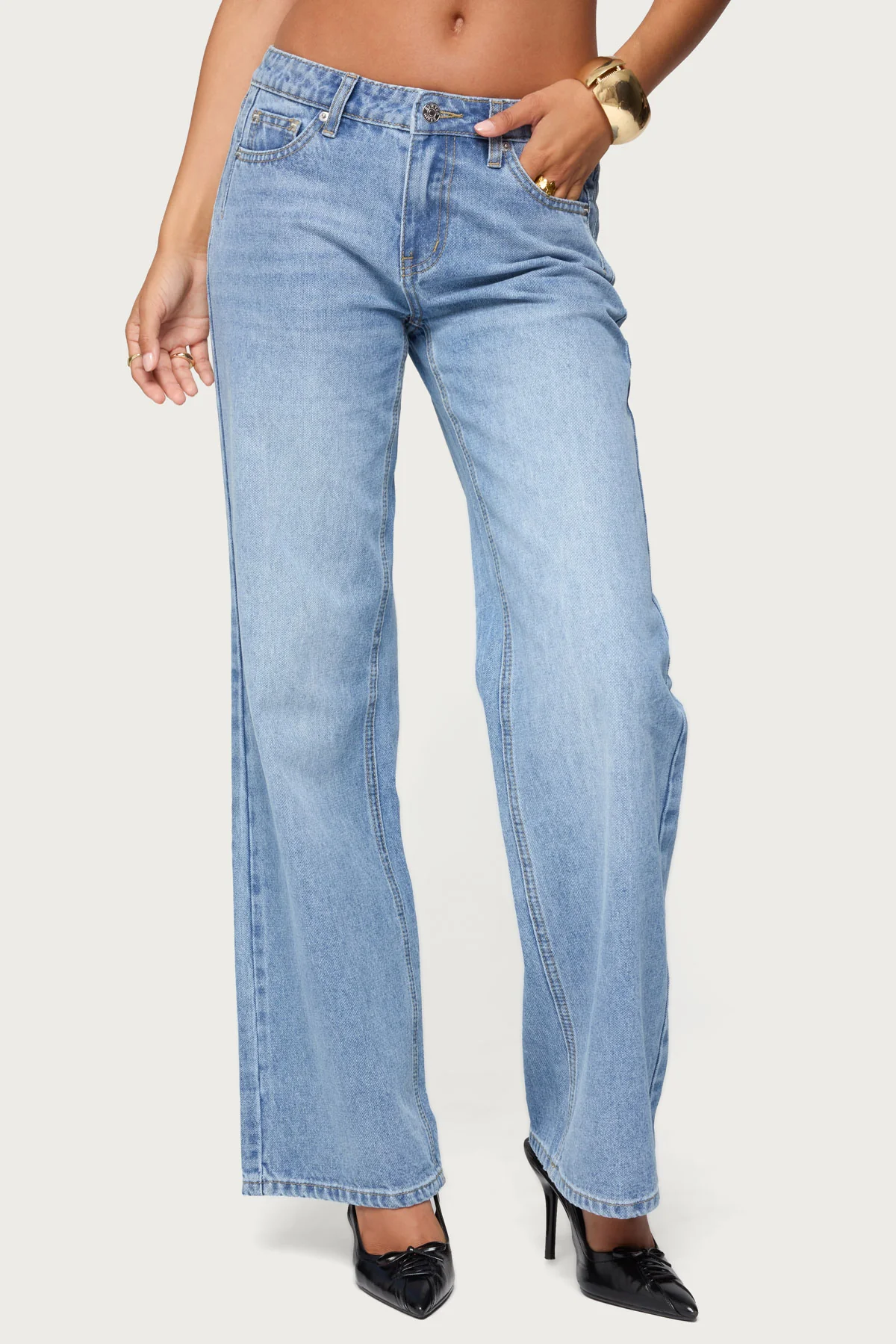 Holly Low Rise Straight Leg Jeans - Image 2