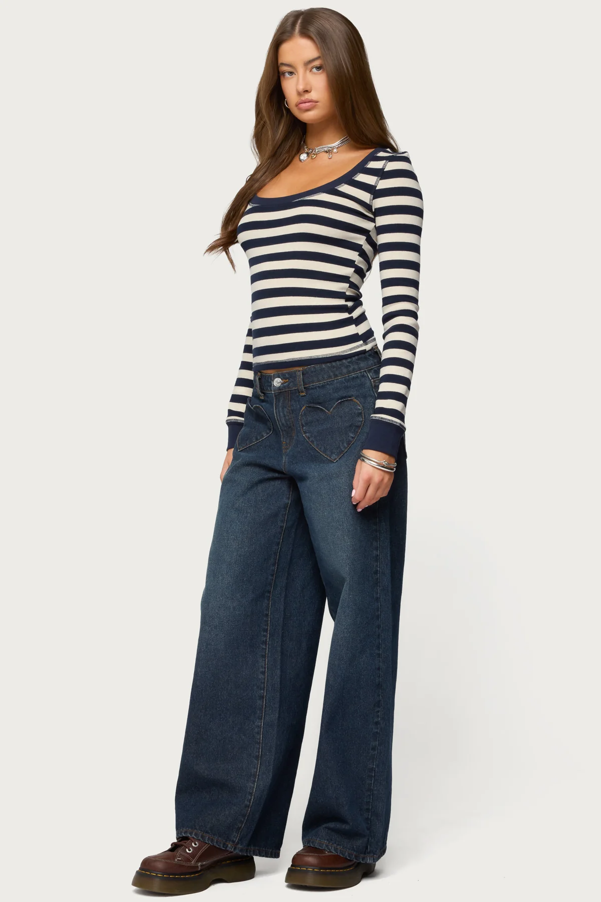 Rainey Striped Long Sleeve Top - Image 4